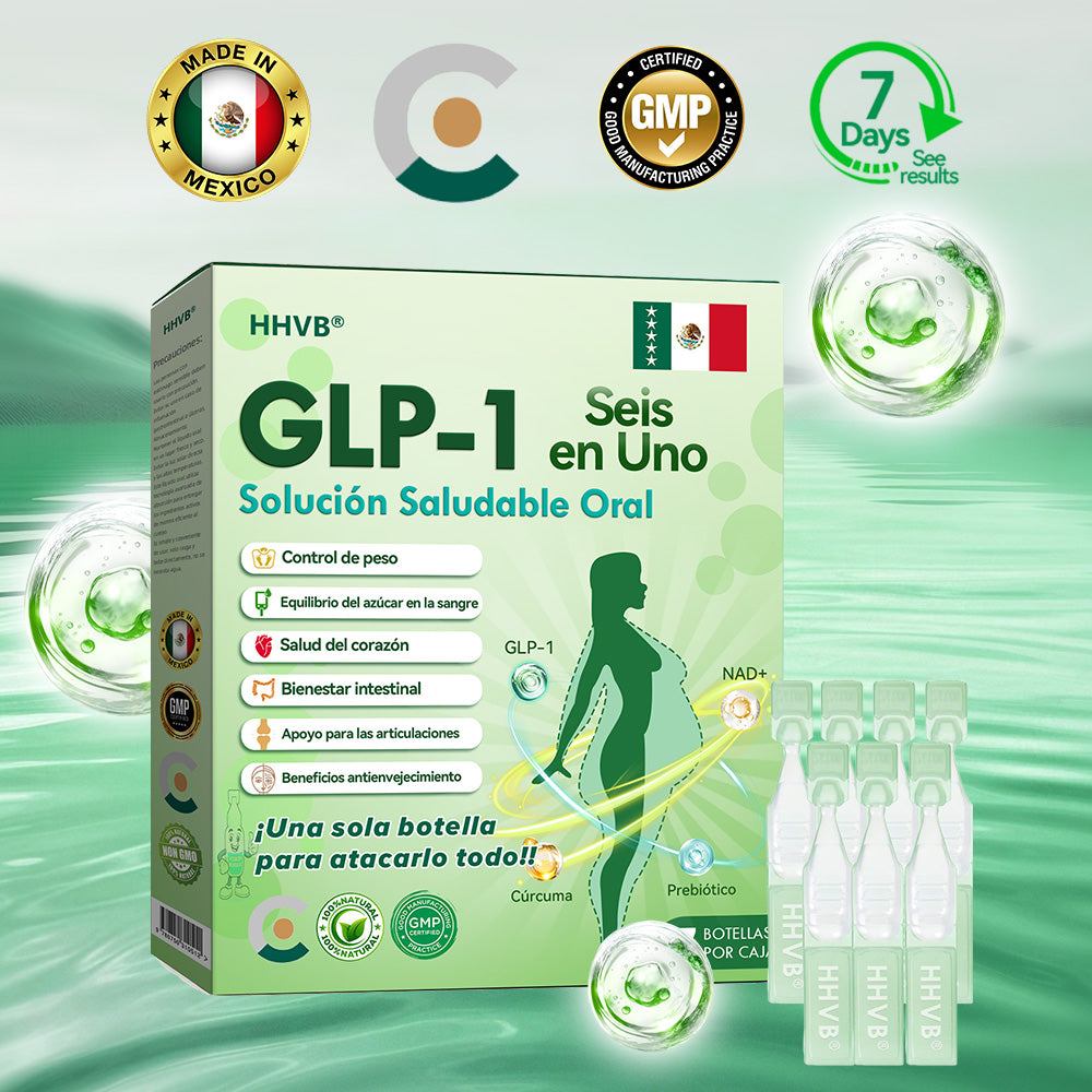 Tienda Oficial | 𝑯𝑽𝑩®🌟🌟 GLP-1 SOLUCIÓN DE SALUD 6 EN 1 LÍQUIDA ORAL (Solo una dosis al día, cambios visibles en 7 días)
