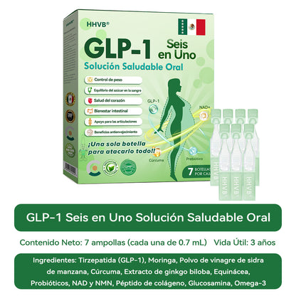 Tienda Oficial | 𝑯𝑽𝑩®🌟🌟 GLP-1 SOLUCIÓN DE SALUD 6 EN 1 LÍQUIDA ORAL (Solo una dosis al día, cambios visibles en 7 días)